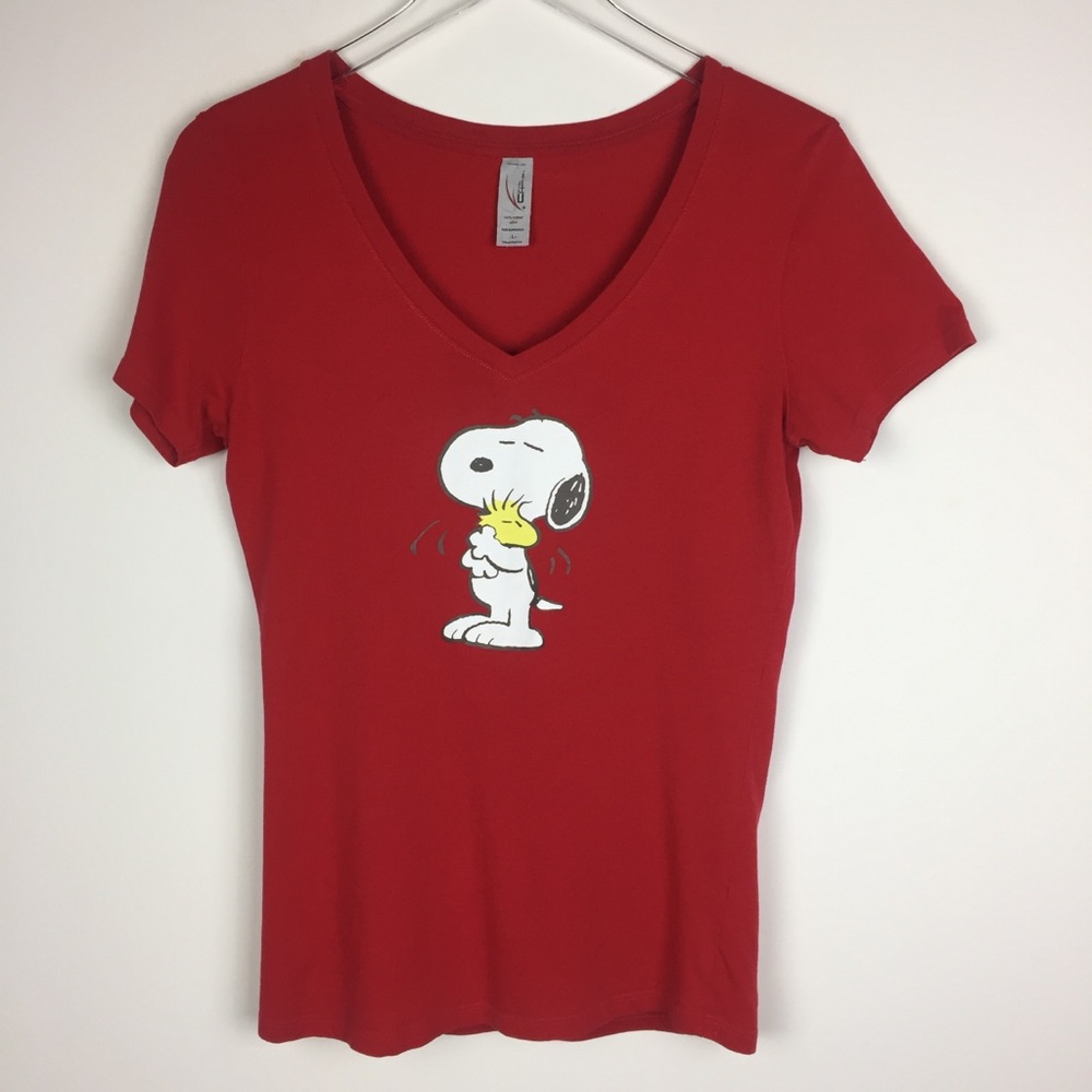 Snoopy and Woodstock Red Tee